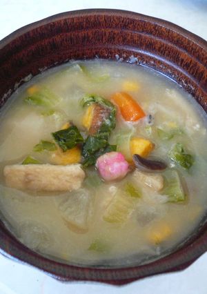 あったか♪白菜＆根菜汁-レシピのメイン写真