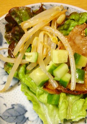 手巻き焼き肉♪さっぱりと食べちゃおう-レシピのメイン写真
