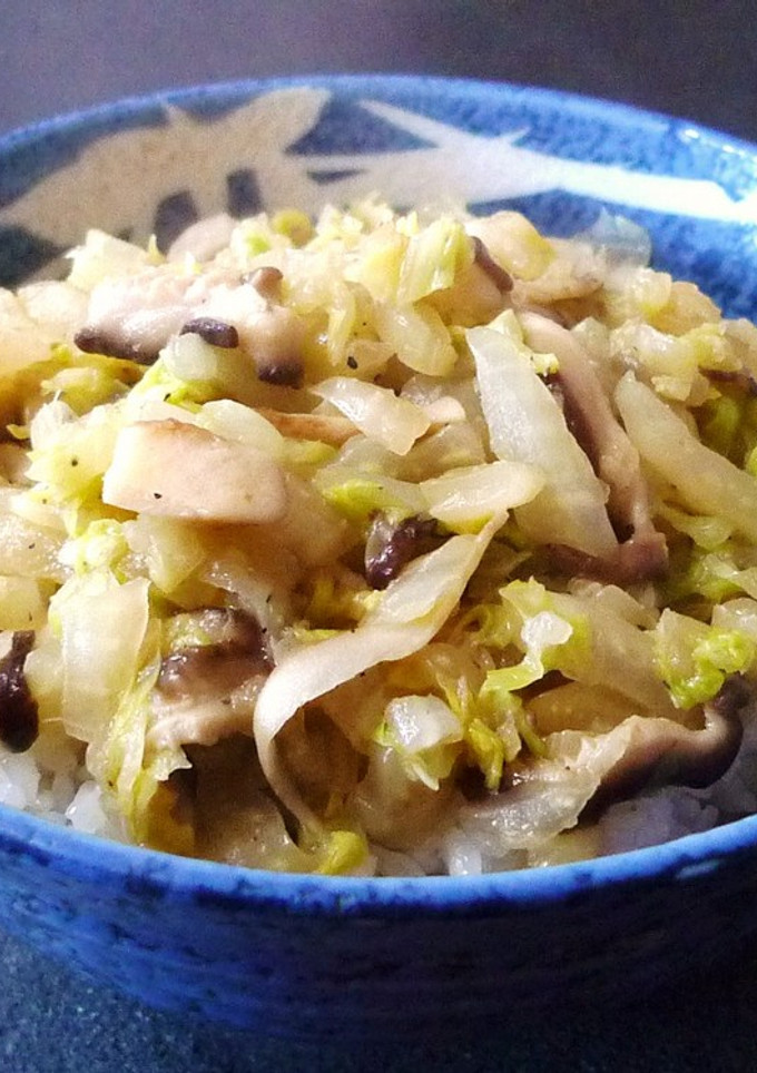 白菜と椎茸のバター醤油炒め～ゆず風味～-レシピのメイン写真