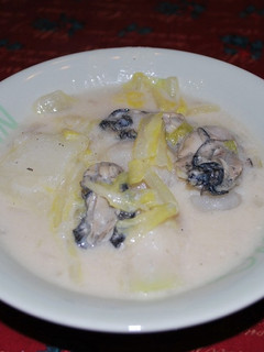 低カロリー?牡蠣・白菜・かぶのクリーム煮-レシピのメイン写真
