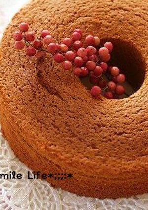 はちみつ風味の米粉シフォンケーキ-レシピのメイン写真