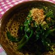 春菊のバター炒め