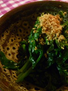 春菊のバター炒め-レシピのメイン写真