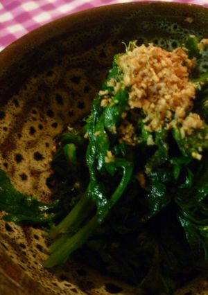 春菊のバター炒め-レシピのメイン写真
