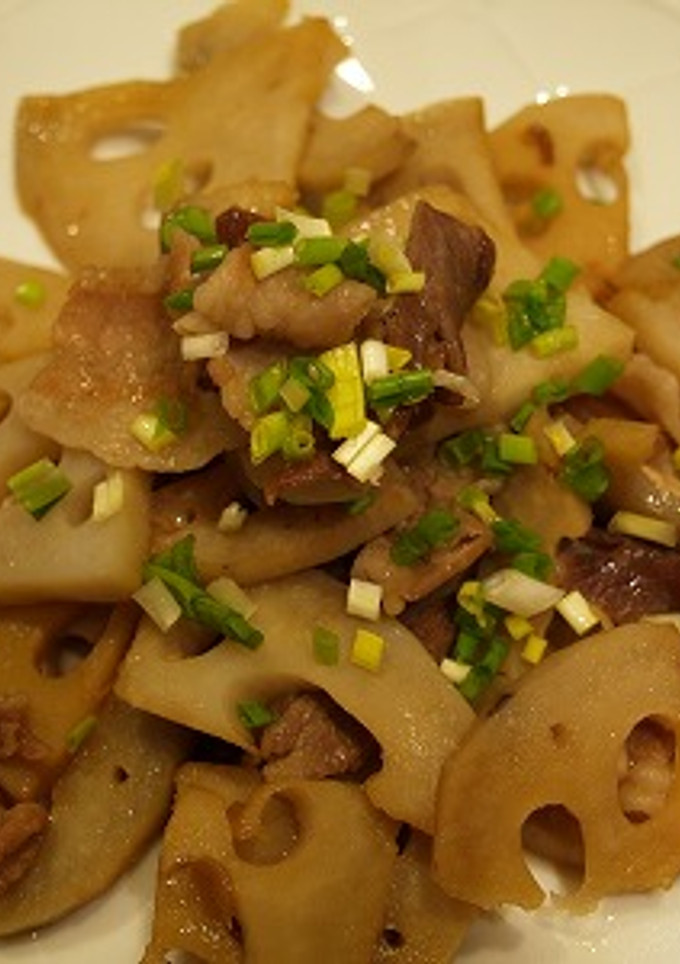 やみつき！簡単！　レンコンと豚肉の炒め物-レシピのメイン写真
