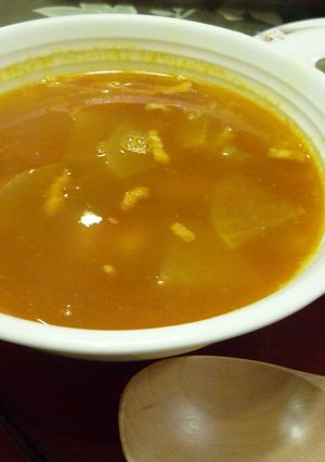 トマトのｶﾚｰスープ-レシピのメイン写真