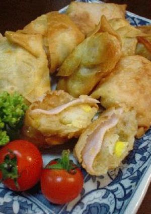 ハムコーンポテトの包み揚げ-レシピのメイン写真