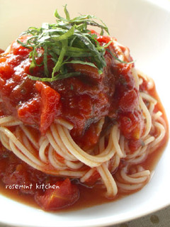 15分あればOK!和トマト昆布パスタ-レシピのメイン写真
