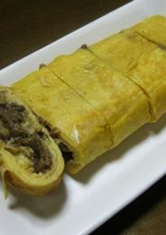 牛丼・すき焼きの残りは卵焼きに…弁当にも-レシピのメイン写真