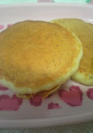 バナナと黄な粉のホットケーキ 卵なし♪-レシピのメイン写真