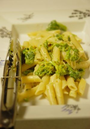 春のペンネ　菜の花チーズクリームパスタ-レシピのメイン写真