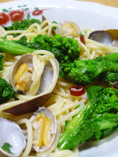 菜の花とアサリのパスタ-レシピのメイン写真