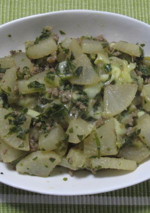 イタリア～ンな塩麻婆大根♪-レシピのメイン写真