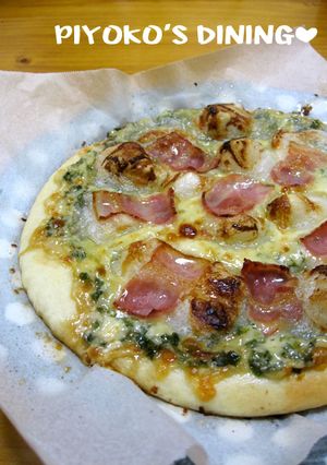 ねぎだく♡お餅とベーコンのマヨ醤油ピザ-レシピのメイン写真