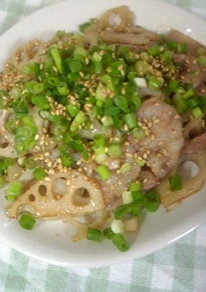 豚バラ×蓮根しゃきしゃき炒め-レシピのメイン写真