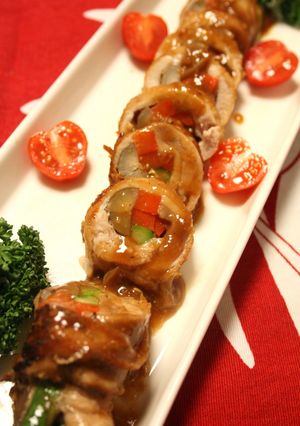 野菜3種巻き～鶏チャーシュー-レシピのメイン写真