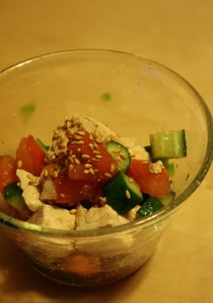 豆腐とトマトのサラダ-レシピのメイン写真