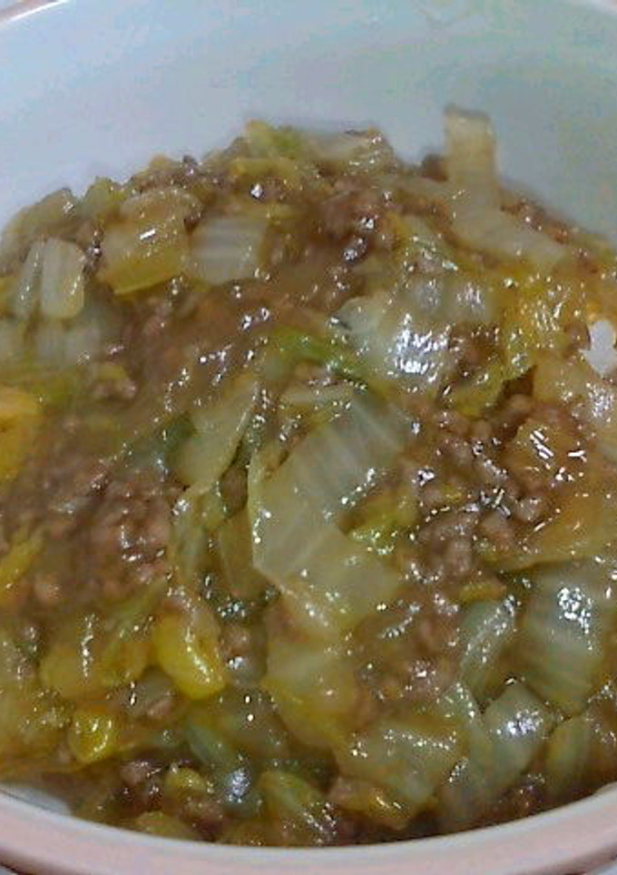 簡単★白菜と挽き肉の丼-レシピのメイン写真