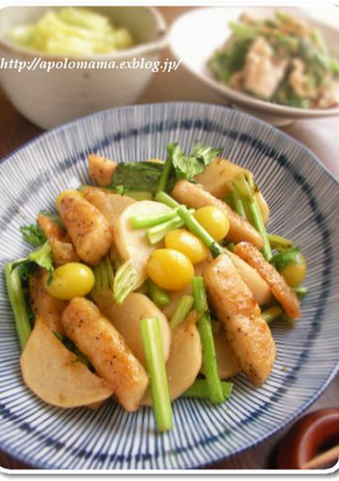 ご飯がススム！蕪と油揚げの甘辛炒め★-レシピのメイン写真