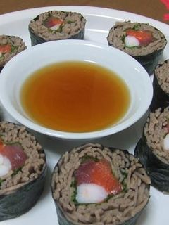 海鮮そば寿司✿恵方巻きにも-レシピのメイン写真