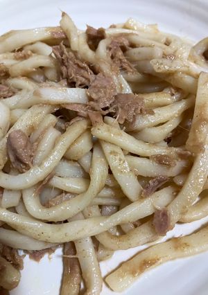 ツナマヨうどん-レシピのメイン写真