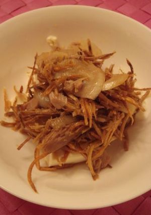 ★揚げごぼうと豆腐のサラダ★-レシピのメイン写真