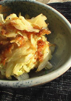 絶対美味しい！白菜の葉で超簡単おひたし。-レシピのメイン写真