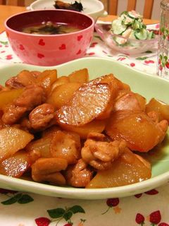 大根と鶏肉の醤油炒め-レシピのメイン写真