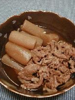 ずいきと牛肉の煮物-レシピのメイン写真
