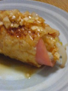 油揚げで巻いちゃいました☆-レシピのメイン写真