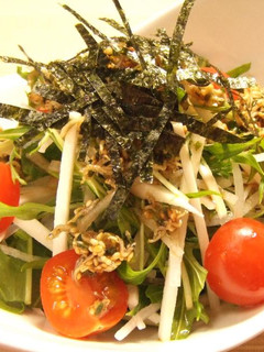 大根と水菜と長芋の居酒屋風じゃこサラダ-レシピのメイン写真