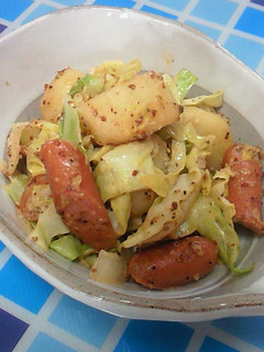 野菜とウィンナーのマスタードマヨ和え-レシピのメイン写真