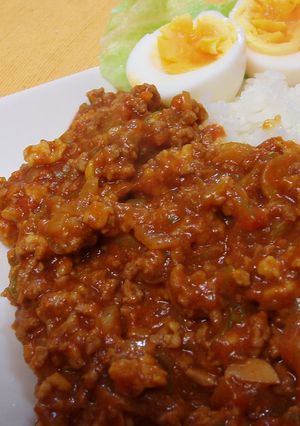 ミートソースで簡単キーマカレー-レシピのメイン写真