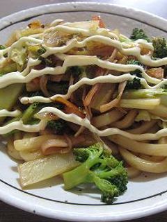 粉末焼きそばソースde焼きうどん。-レシピのメイン写真