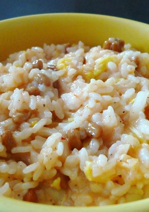 納豆入りでねっとりキムチリゾット-レシピのメイン写真
