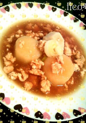 風呂吹き大根～鶏そぼろみぞれあん～-レシピのメイン写真