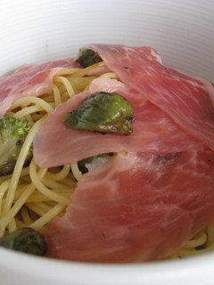 生ハムとふきのとうのペペロンチーノ-レシピのメイン写真