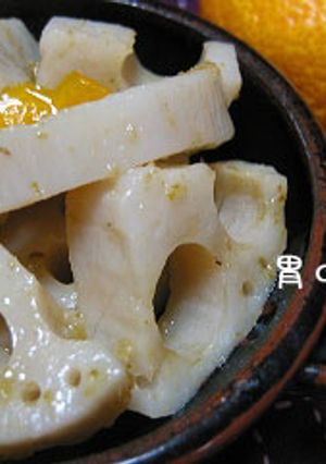 ゆずごしょうバターで…レンコンのレンチン-レシピのメイン写真
