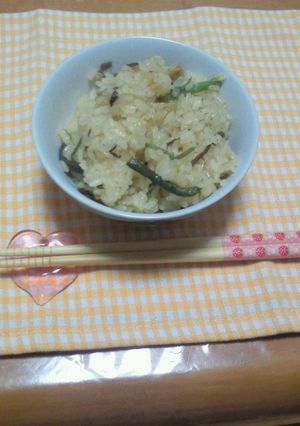 ♪レンジで簡単山菜おこわ♪-レシピのメイン写真