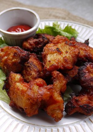 やわらかい♡♥鶏胸肉のケチャップ唐揚げ-レシピのメイン写真