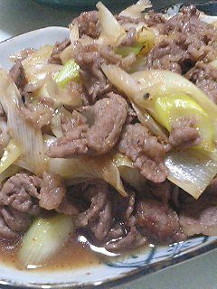 牛肉と白ネギの七味炒め-レシピのメイン写真