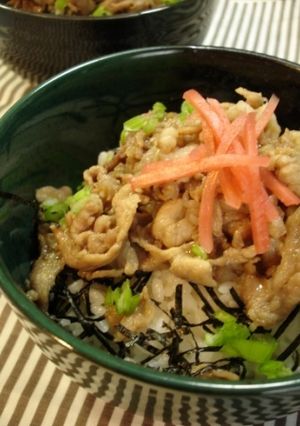 簡単過ぎて御免ね☆豚丼☆-レシピのメイン写真