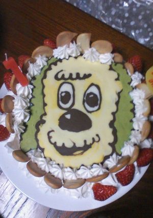 チョコデコ☆ワンワンケーキ-レシピのメイン写真
