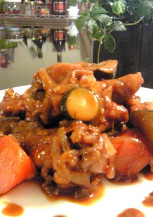 Mrs.Weberの鶏肉の赤ワイン煮込み-レシピのメイン写真