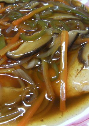 豆腐ハンバーグ☆甘酢あんかけ-レシピのメイン写真