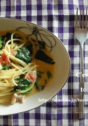 ＊鶏肉とほうれん草のクリームパスタ＊-レシピのメイン写真