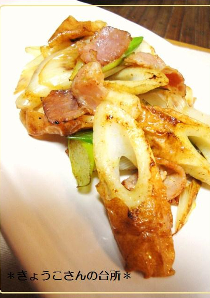 ちくわでおつまみ♪カレー風味の炒め物-レシピのメイン写真