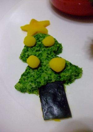 離乳食でクリスマスツリー☆初期〜後期まで-レシピのメイン写真