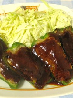 ピーマンの肉詰め~牛乳ナシ~-レシピのメイン写真
