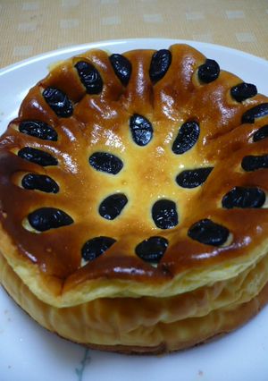 黒豆のせカッテージチーズケーキ-レシピのメイン写真
